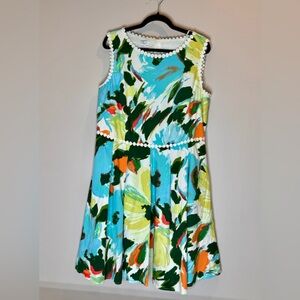 London Times Colorful Floral Dress